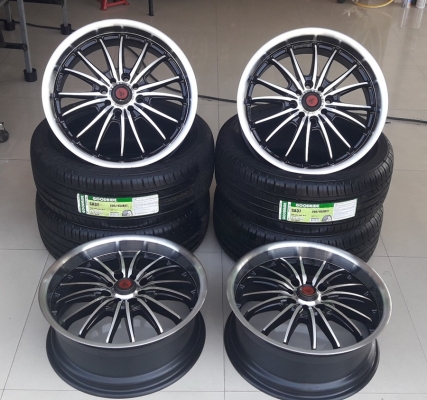 ล้อLENSO SAMURAI ขอบ 17 4รู100-114 ยางใหม่205/45/17 ปี17  4 ล้อ