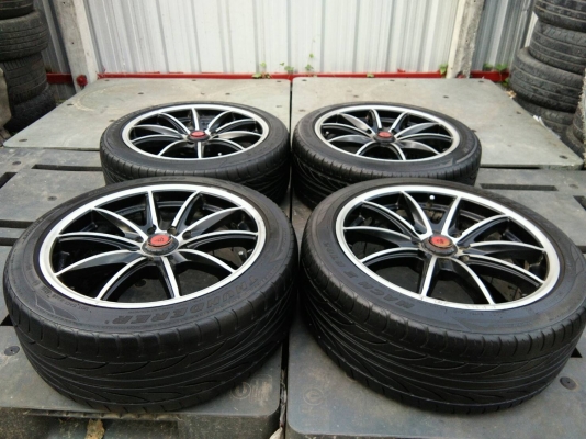 ขายแม็กLENSO SAMURAI 4รู100/114 พร้อมยาง205/45R16 ทันเดอร์เลอร์ ปลายปี14 สวยๆเดิมๆ จำนวน 1 ชุด