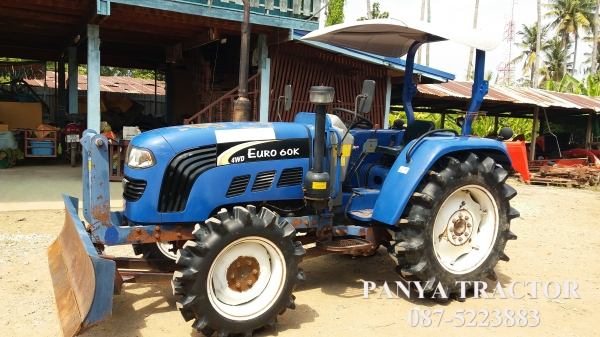 รถเข้าใหม่#ปัญญาแทรคเตอร์..จัดมาให้ครับ ด่วน 215,000 บาท. รถแทรคเตอร์ ยูโร 60k 60แรงม้า ปี56 พร้อมใบมีดคานล่าง มีเล่มทะเบียน สภาพพร้อมใช้