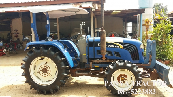 รถเข้าใหม่#ปัญญาแทรคเตอร์..จัดมาให้ครับ ด่วน 215,000 บาท. รถแทรคเตอร์ ยูโร 60k 60แรงม้า ปี56 พร้อมใบมีดคานล่าง มีเล่มทะเบียน สภาพพร้อมใช้