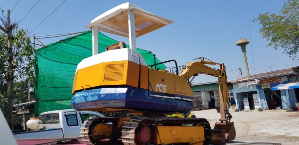 ขายด่วนรถแบคโฮKOMATSUโคมัสซูรุ่นยอดนิยมสวยๆPC15-5เครื่องโคมัสซู3D78เครื่องดีปั่มแรงรถนอกเพิ่งนำเข้ามาใหม่ยังไม่เคยใช้งานในเมืองไทยเลย