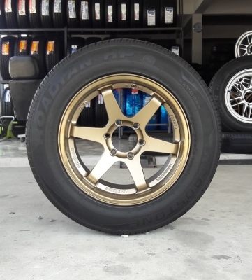 ล้อใหม่TE37 ขอบ18 6รู  พร้อมยาง265/60/18  4 ล้อ