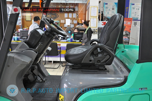 ขายรถโฟล์คลิฟท์มือสอง MITSUBISHI รุ่น FGE35AT-58045 นำเข้าจากประเทศญี่ปุ่น 100\% ไม่เคยใช้งานในไทย