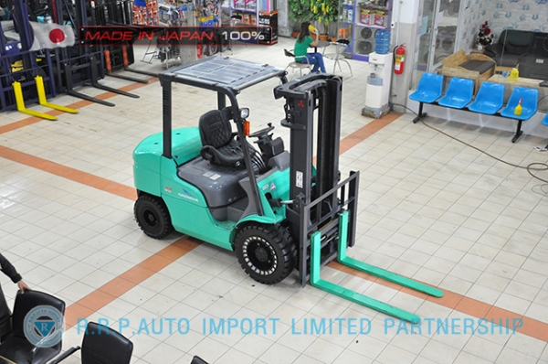 ขายรถโฟล์คลิฟท์มือสอง MITSUBISHI รุ่น FGE35AT-58045 นำเข้าจากประเทศญี่ปุ่น 100\% ไม่เคยใช้งานในไทย
