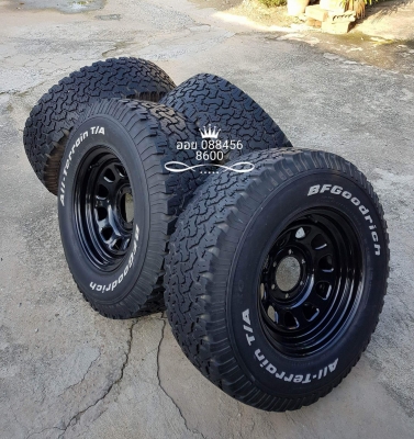 16,500 ยาง BF All 265/75/16 พร้อมล้อลาย Rock 16x8 ออฟ 0