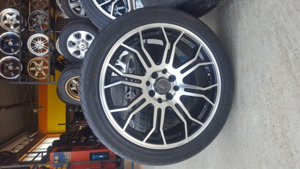 ขายล้อLenso ขอบ17  4รู100-114ยาง205/45/17  4 ล้อ