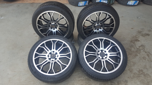 ขายล้อLenso ขอบ17  4รู100-114ยาง205/45/17  4 ล้อ