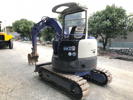 ขายรถแบคโฮMITSUBISHIรุ่นMM20SRนำเข้าญี่ปุ่น ไม่เคยใช้งานในไทย แทร็กเหล็กมียางหุ้มสภาพดีพร้อมใช้งาน