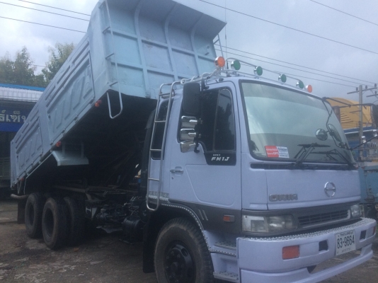 Hino 1J เครื่อง 210 แรง ปี 46 กระบะดัมพ์มีสโล ทะเบียนพร้อม