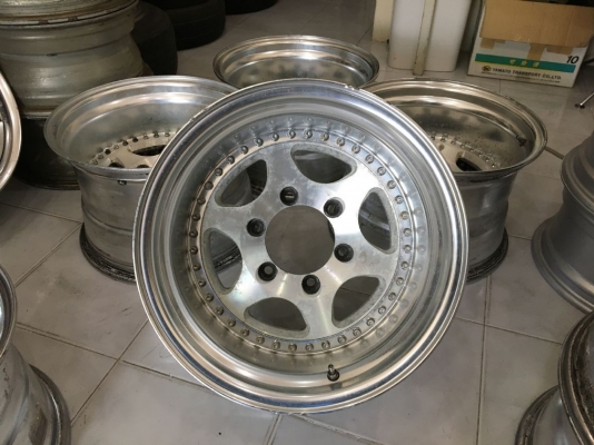 ขายล้อ Bighaft 15x10 ลบ36 6 รูกระบะ ลึกๆ ประมูลญี่ปุ่น