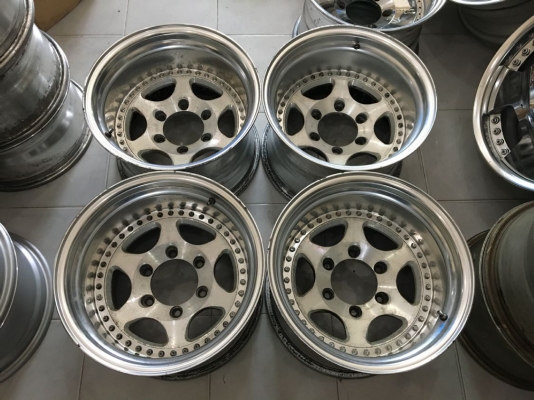ขายล้อ Bighaft 15x10 ลบ36 6 รูกระบะ ลึกๆ ประมูลญี่ปุ่น