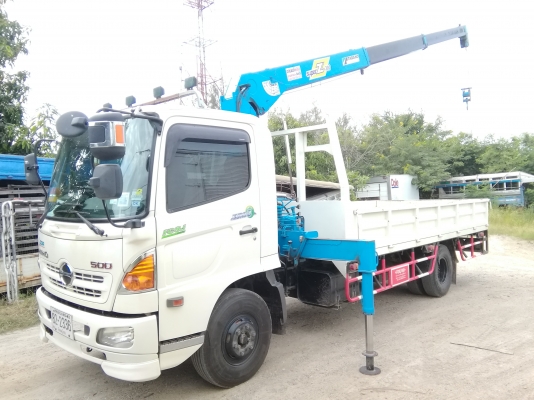 6 ล้อกลาง (ติดเครน) *EURO.3* HINO (ซีรีย์500) FC9J 175 แรงม้า*คอมมอนเรว* ยาว 5.50 ม.* รถสวยเดิมทั้งคัน * รถห้างแท้ * มีเล่มพร้อมโอน *
