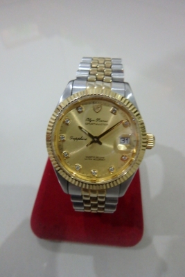 นาฬิกา OP ชาย หน้าทอง รุ่น Sapphire 87322-616 Boy Size เรือน2กษัตริย์ ของแท้ สภาพดี ส่งฟรี