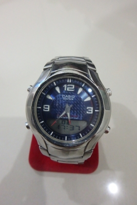 นาฬิกา Casio EDIFICE ILLUMINATOR EFA-112 เรือนเงิน สภาพดี เดินปกติ ส่งฟรี