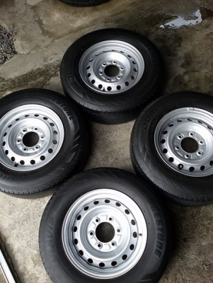 ล้อกะทะ-หน้าเดิม หลังออฟ+35มิล.215/70/15ปี13 ชุด3900บ.#0879050181.ส่งได้ทั่วไทย