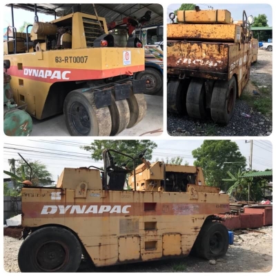 ขายเหมา 3 คัน 755,000 บาท รถบดล้อยาง 7 ล้อ DYNAPAC CP221 สภาพพอใช้ เครื่องดี เกียร์ดี เอกสารเล่มทะเบียน  รถอยู่ จ.ปทุมธานี โทร&amp;ไอดีไลน์ 0610710295