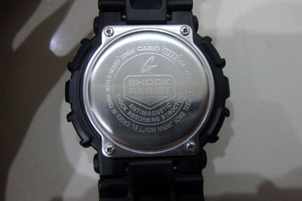 นาฬิกา CASIO G-shock รุ่น GA-120-1ADR สีดำ ของแท้ มือสอง สภาพใหม่ ส่งฟรี