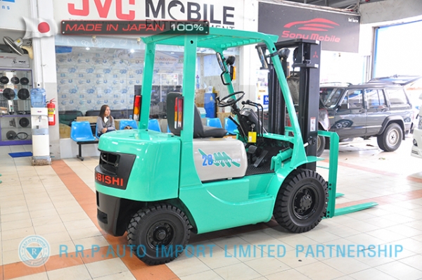 ขายรถโฟล์คลิฟท์มือสอง MITSUBISHI รุ่น KFG20-05372 นำเข้าจากประเทศญี่ปุ่น 100\% ไม่เคยใช้งานในไทย