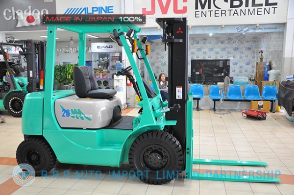 ขายรถโฟล์คลิฟท์มือสอง MITSUBISHI รุ่น KFG20-05372 นำเข้าจากประเทศญี่ปุ่น 100\% ไม่เคยใช้งานในไทย