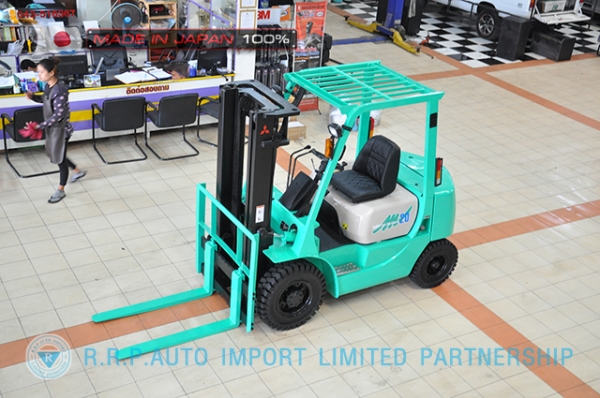 ขายรถโฟล์คลิฟท์มือสอง MITSUBISHI รุ่น KFG20-05372 นำเข้าจากประเทศญี่ปุ่น 100\% ไม่เคยใช้งานในไทย