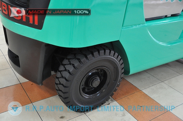 ขายรถโฟล์คลิฟท์มือสอง MITSUBISHI รุ่น KFG25-55065 นำเข้าจากประเทศญี่ปุ่น 100\% ไม่เคยใช้งานในไทย