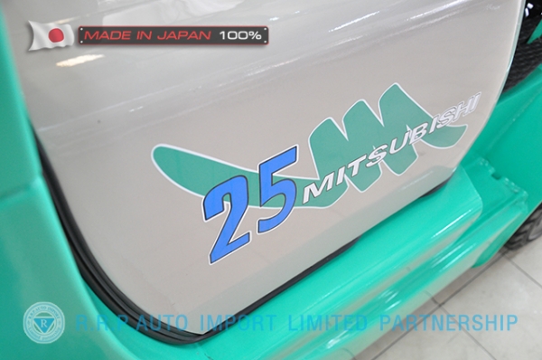 ขายรถโฟล์คลิฟท์มือสอง MITSUBISHI รุ่น KFG25-55065 นำเข้าจากประเทศญี่ปุ่น 100\% ไม่เคยใช้งานในไทย