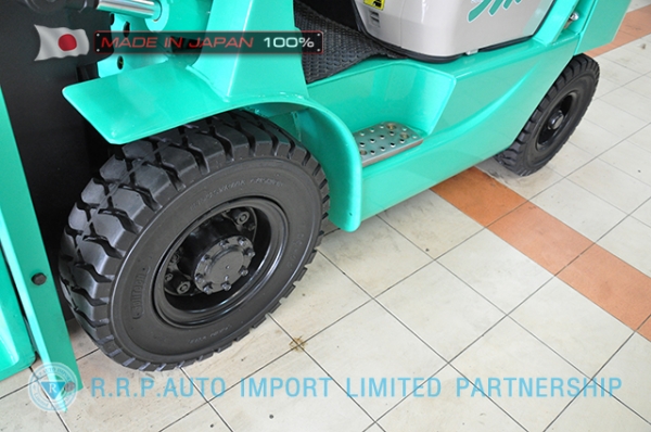ขายรถโฟล์คลิฟท์มือสอง MITSUBISHI รุ่น KFG25-55065 นำเข้าจากประเทศญี่ปุ่น 100\% ไม่เคยใช้งานในไทย