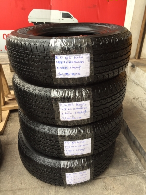 ยาง Bridgestone 245 70 16 ปี17 รอบนี้มา5ชุด ดอกเต็ม ไม่มีปะ ใช้ยาว ราคาไม่แพง ยาง Bridgestone 245 70 16 ปี17 รอบนี้มา5ชุด ดอกเต็ม ไม่มีปะ ใช้ยาว ราคาไม่แพง