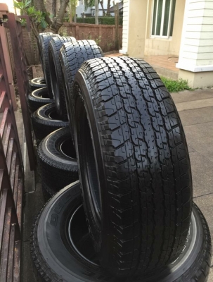 ยาง Bridgestone 245 70 16 ปี17 รอบนี้มา5ชุด ดอกเต็ม ไม่มีปะ ใช้ยาว ราคาไม่แพง ยาง Bridgestone 245 70 16 ปี17 รอบนี้มา5ชุด ดอกเต็ม ไม่มีปะ ใช้ยาว ราคาไม่แพง