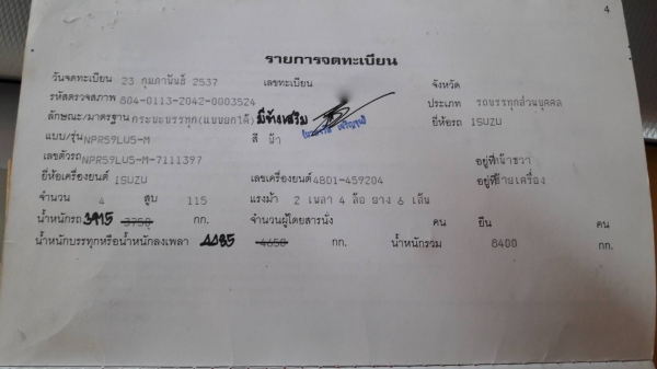 รถอีซูซู 6 ล้อดั้ม NPR 115 แรงม้า. ปี 37. สนใจติดต่อ 081 - 6079515