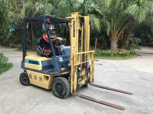ขายFORKLIFT KOMATSU FG10-15(เสา3เมตร)(1.ตัน) สวยเดิมจากญี่ปุ่น ยังไม่เคยใช้ในไทย 115,000เท่านั้น!!