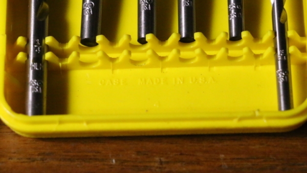 ดอกสว่านเจาะเหล็ก/ไม้/สแตนเลส/พลาสติก ยี่ห้อ HANDSON. Made in USA (เก่าเก็บ) สภาพตามรูปครับ