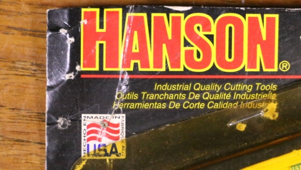 ดอกสว่านเจาะเหล็ก/ไม้/สแตนเลส/พลาสติก ยี่ห้อ HANDSON. Made in USA (เก่าเก็บ) สภาพตามรูปครับ