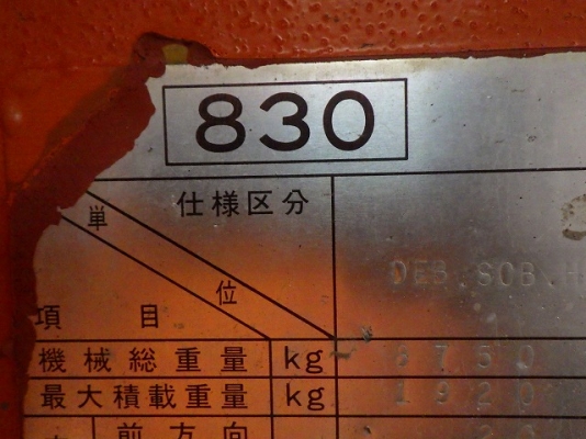 ขายรถตัก ยี่ห้อ TCM รุ่น830 ขายรถตัก ยี่ห้อ TCM รุ่น830