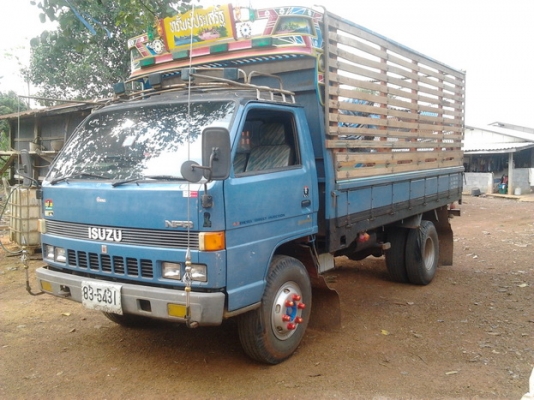 ขาย6ล้อ แต่งลุย!!! เครื่องใหญ่ ISUZU NPR57L วางเครื่อง4HF1 120แรง กริ๊บๆแห้งๆแรงดี ไม่เยิ้ม ช่วงล่างใหญ่ หน้า115 หลังF คัสซีสวยไม่ผุไม่ดาม เสริมเหล็กแข็งแรง กระบะคอกไม้พื้นเหล็ก แข็งแรงคอกไม่ผุไม่หัก กระบะยาว4.30ม. หัวบางดี ภายในดี คอนโซลครบ พร้อมใช้ พร้อ