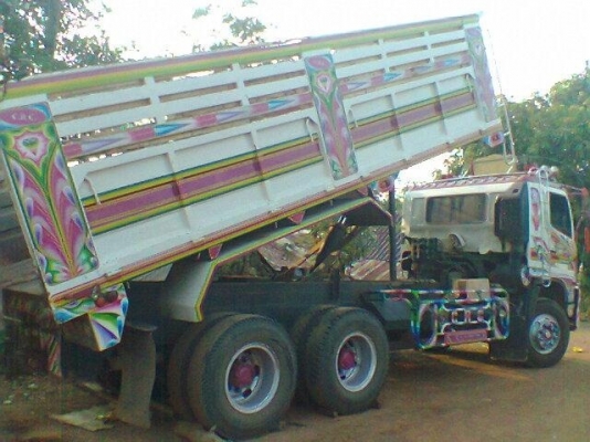 HINO MEGA SERIE 500 - 320 HP EURO2 ปี 48 รถพ่วงแม่+ลูก กระบะดั๊มพ์เหล็ก 12 ตันของ CRC เทรลเลอร์สภาพอย่าสวย ลูก 3 คานดั๊มพ์ เครื่องแน่นแรงดี ภายในเก๋งสวยครบ เครื่องเสียง แอร์ พ.เพาเวอร์ ก.ไฟฟ้า เบรคทริ๊ปฟี้ครบครัน ช่วงล่างแน่น ยางสภาพดีทั้งแม่ทั้งลูกประมาณ