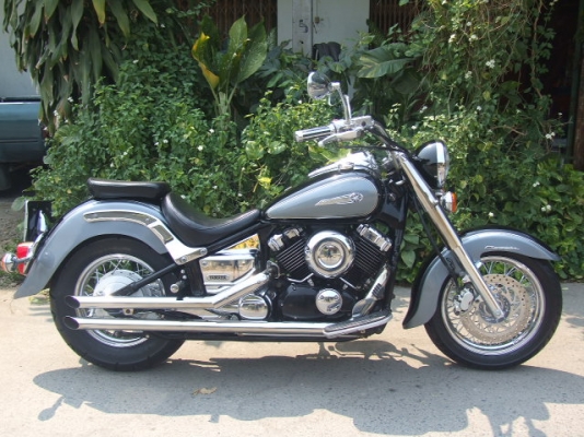 ช๊อปเปอร์ DRAGSTAR 400 CLASSIC ปี2003 ประกอบเก็บงานใหม่ สวยๆ << ทะเบียนแท้ >>