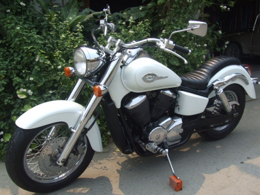 ขาย SHADOW CLASSIC 400 ปี2000 ประกอบเก็บงานใหม่ สีขาวมุข แต่ง สพม.