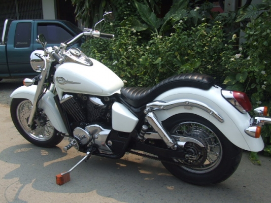 ขาย SHADOW CLASSIC 400 ปี2000 ประกอบเก็บงานใหม่ สีขาวมุข แต่ง สพม.