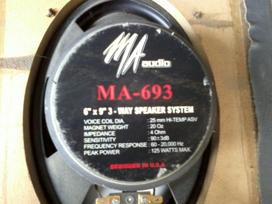 ขายดอกลำโพง6X9 1คู่ ครับ ของ MA พร้อมส่งครับ