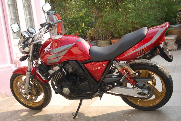 CB400 Y98 Version S สีแดงแก้ว ท่อสูตร สภาพสวยๆ