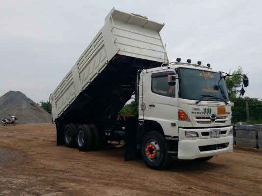 Hino 344 แรง ปลายปี 56 Hi-Speed แม่เดี่ยวดั้มพ์สามมิตร มีระบบดึง+ยกดั้มลูกพ่วงครบ ทะเบียนพร้อม