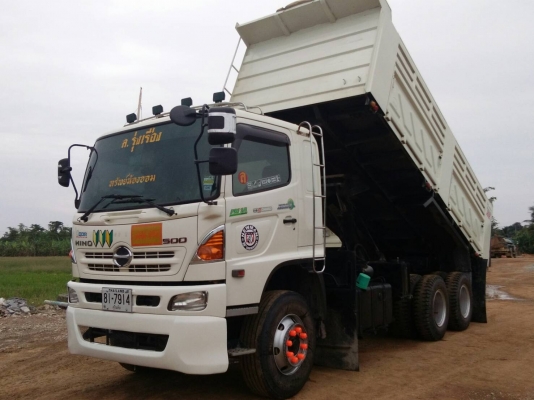 Hino 344 แรง ปลายปี 56 Hi-Speed แม่เดี่ยวดั้มพ์สามมิตร มีระบบดึง+ยกดั้มลูกพ่วงครบ ทะเบียนพร้อม