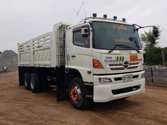 Hino 344 แรง ปลายปี 56 Hi-Speed แม่เดี่ยวดั้มพ์สามมิตร มีระบบดึง+ยกดั้มลูกพ่วงครบ ทะเบียนพร้อม