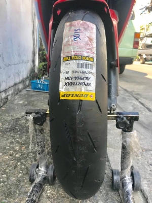 จัดหนักโปรฯ ราคาพิเศษสุด ถูกมากๆ  ยางใหม่ มือ1 Dunlop alpha 13