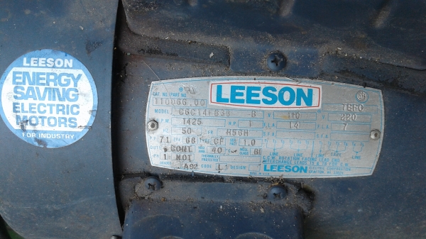 มอเตอร์ 1 แรง MADE IN USA 1800 บาท