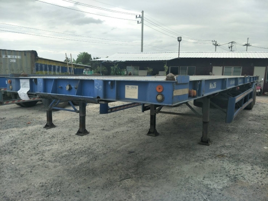 ขายเทรเลอร์พื้นเรียบ 40 ฟุต 2 เพลา ( พื้นเหล็ก ) ขายเทรเลอร์พื้นเรียบ 40 ฟุต 2 เพลา ( พื้นเหล็ก )