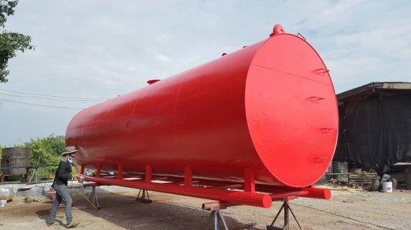 ถังเหล็กหนา 6 มิล 25000 ลิตร สีแสบตา ถังเหล็กหนา 6 มิล 25000 ลิตร สีแสบตา