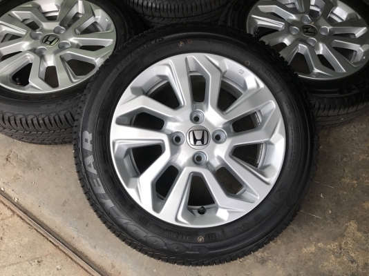 ล้อแม็กใหม่ยกห้าง Honda New JAZZ 2017 ขอบ 15 พร้อมยางป้ายแดง GoodYear 175-65-15 ปี 17