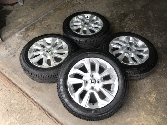 ล้อแม็กใหม่ยกห้าง Honda New JAZZ 2017 ขอบ 15 พร้อมยางป้ายแดง GoodYear 175-65-15 ปี 17